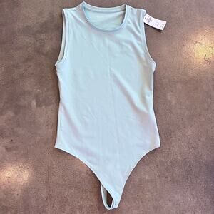 Abercrombie Fitch Soft Collection baby blue body suit NEW Womens Medium